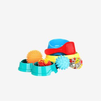 Multipet Smiling Dog Loofa Pals Latex Plush Dog Toy, Banana Shaped